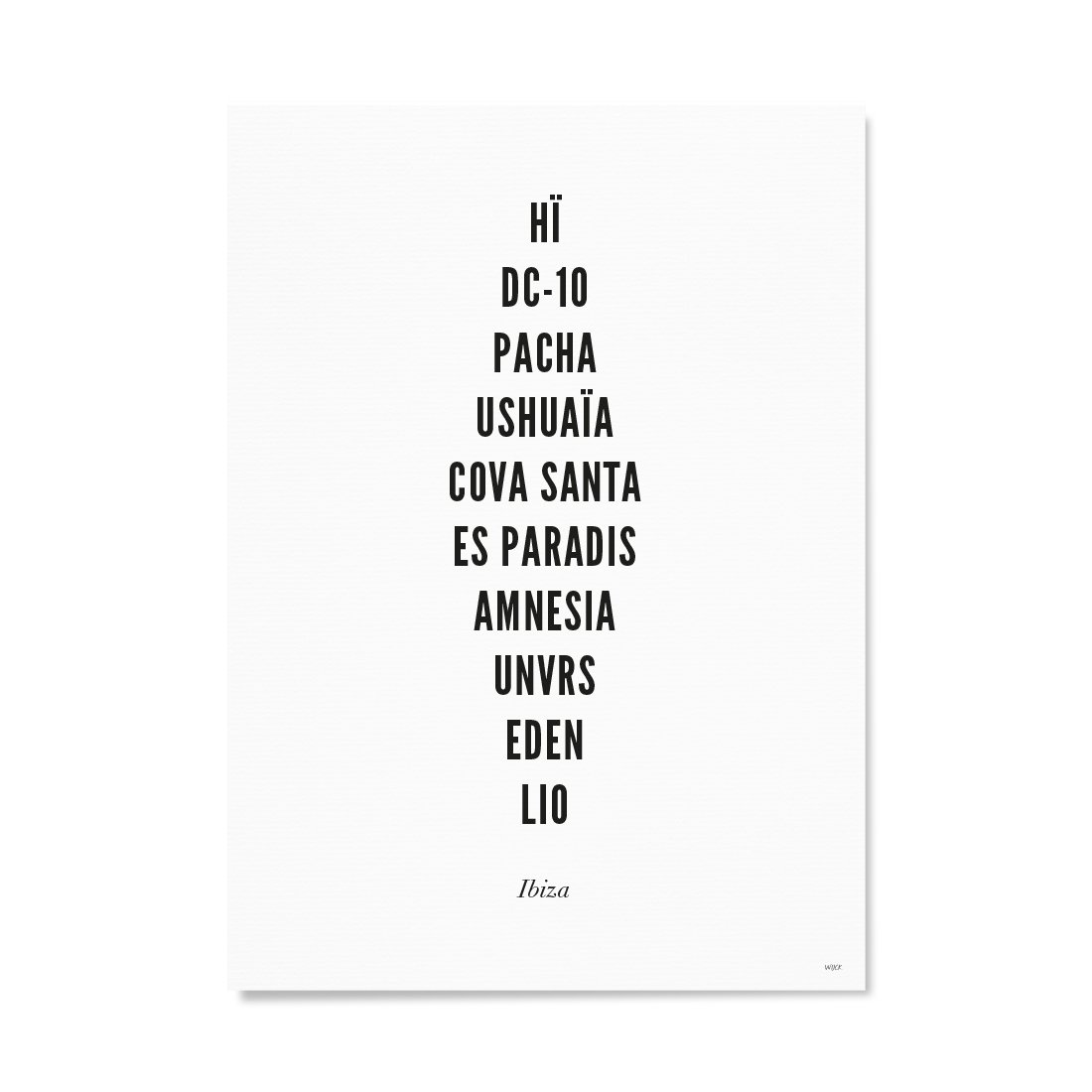Poster von Ibiza - Clubs | WIJCK.